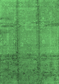 Oriental Emerald Green Industrial Rug, urb1388emgrn