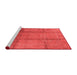 Industrial Red Washable Rugs