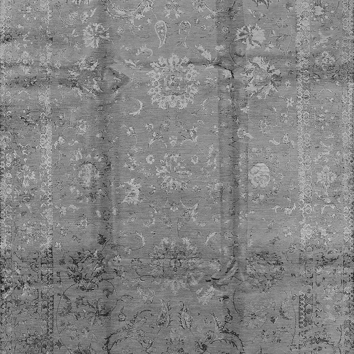 Machine Washable Oriental Gray Industrial Rug, wshurb1388gry