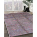Machine Washable Industrial Modern Mauve Taupe Purple Rug in a Family Room, wshurb1388