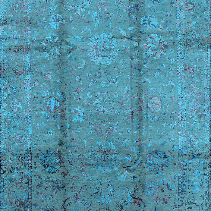 Oriental Light Blue Industrial Rug, urb1388lblu