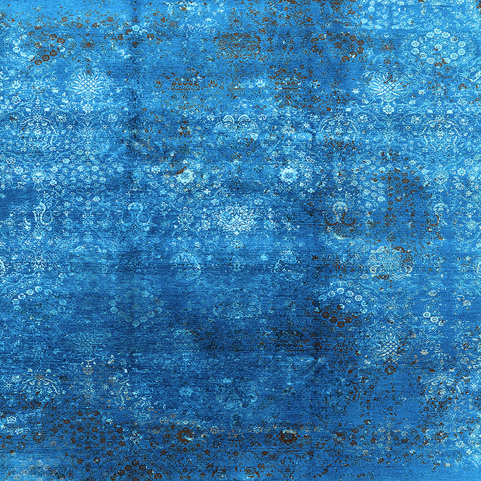 Square Persian Light Blue Bohemian Rug, urb1389lblu