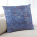 Lifestyle Image of Mid-Century Modern Urban Square Blue Throw Pillow, 18 inch by 18 inch, pwurb1389