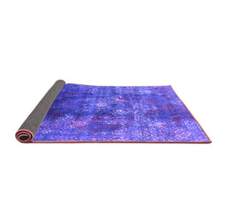 Sideview of Persian Purple Bohemian Rug, urb1389pur