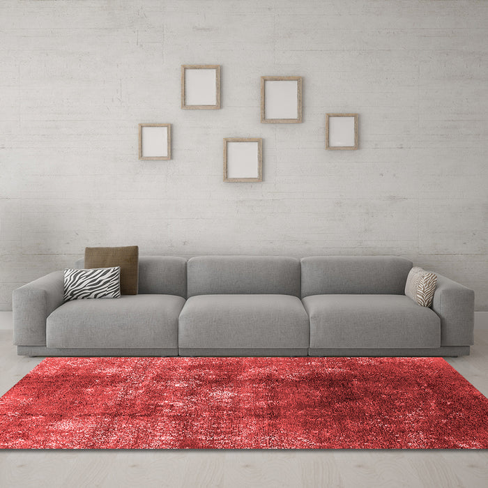 Bohemian Red Washable Rugs