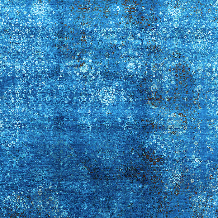 Machine Washable Persian Light Blue Bohemian Rug, wshurb1389lblu