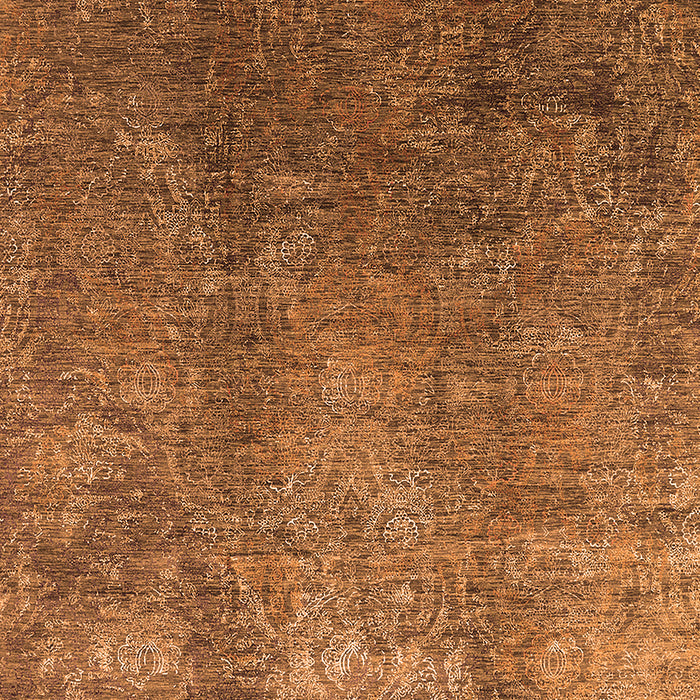 Machine Washable Oriental Orange Industrial Area Rugs, wshurb1390org