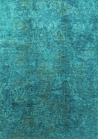 Oriental Turquoise Industrial Rug, urb1390turq