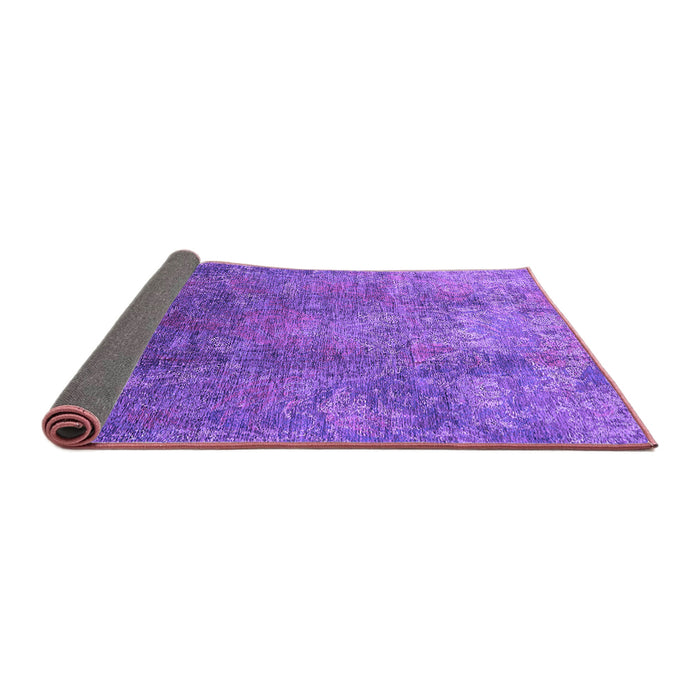 Sideview of Oriental Purple Industrial Rug, urb1390pur