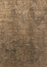 Machine Washable Oriental Brown Industrial Rug, wshurb1390brn