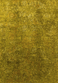 Oriental Yellow Industrial Rug, urb1390yw