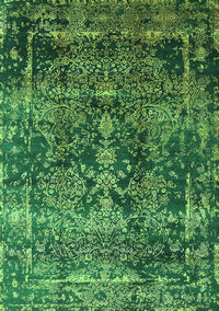 Oriental Green Industrial Rug, urb1391grn