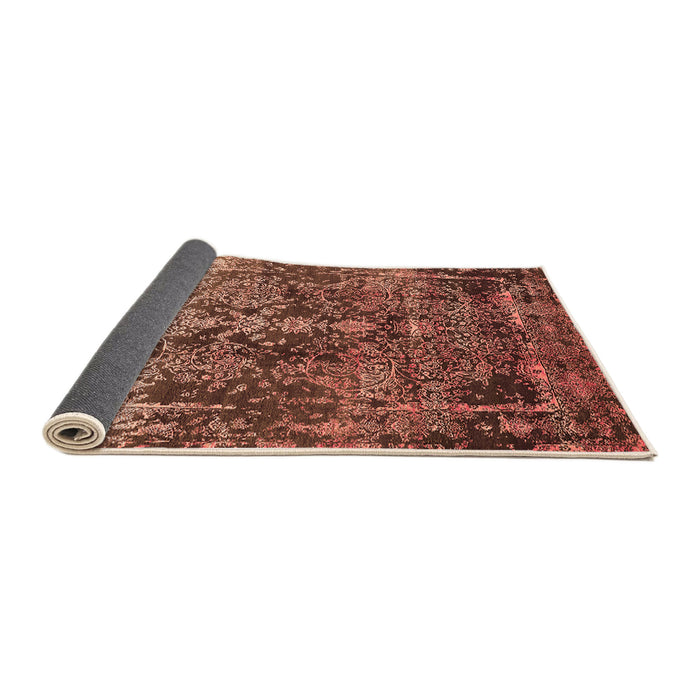 Sideview of Oriental Orange Industrial Rug, urb1391org