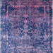 Square Mid-Century Modern Blue Oriental Rug, urb1391