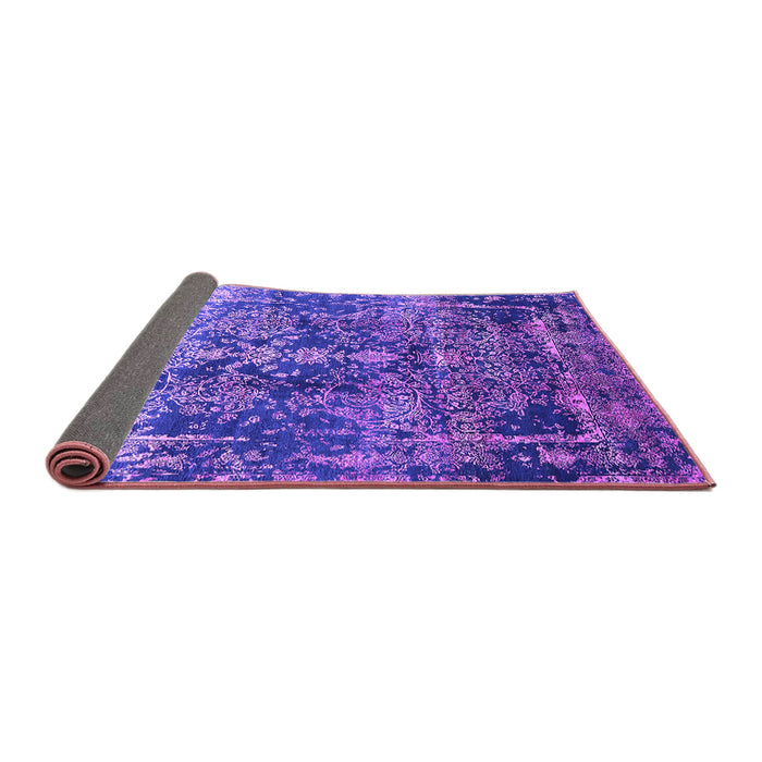 Sideview of Oriental Purple Industrial Rug, urb1391pur
