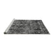 Sideview of Machine Washable Oriental Gray Industrial Rug, wshurb1391gry