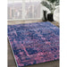 Machine Washable Industrial Modern Blue Rug in a Family Room, wshurb1391