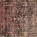 Square Oriental Brown Industrial Rug, urb1391brn