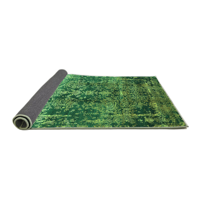 Sideview of Oriental Green Industrial Rug, urb1391grn