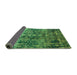 Sideview of Oriental Green Industrial Rug, urb1391grn