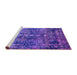 Sideview of Machine Washable Oriental Purple Industrial Area Rugs, wshurb1391pur