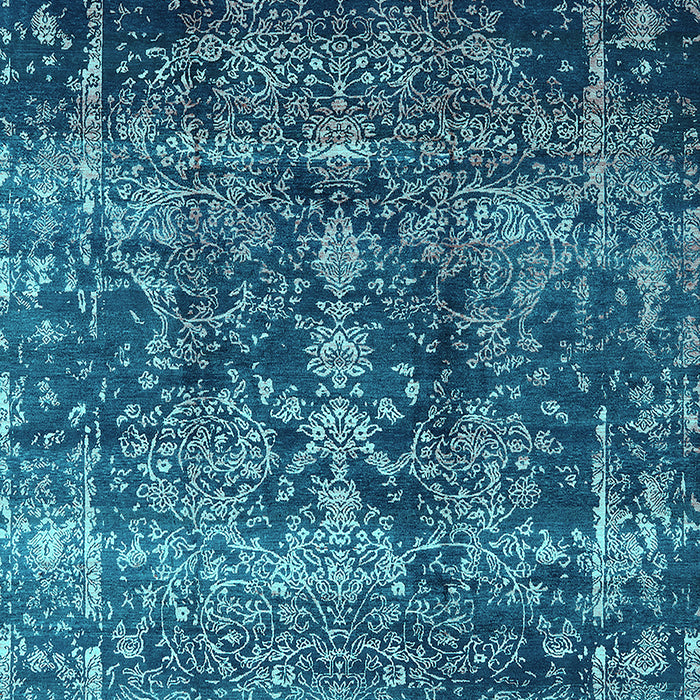 Oriental Turquoise Industrial Rug, urb1391turq