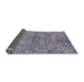 Sideview of Mid-Century Modern Purple Oriental Rug, urb1392