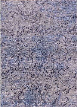 Mid-Century Modern Purple Oriental Rug, urb1392