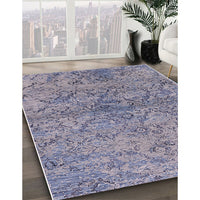 Mid-Century Modern Purple Oriental Rug, urb1392