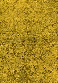 Oriental Yellow Industrial Rug, urb1392yw