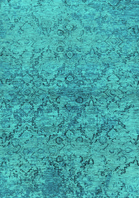 Oriental Turquoise Industrial Rug, urb1392turq