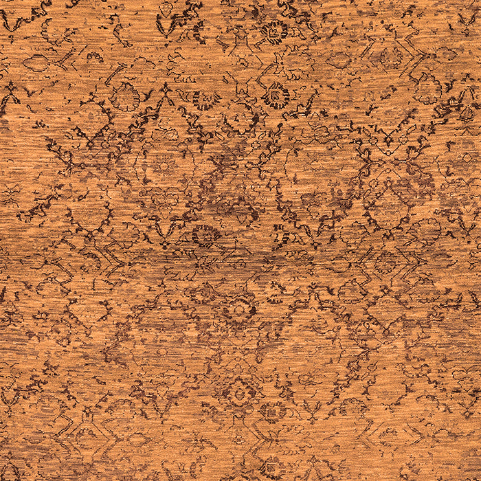 Machine Washable Oriental Orange Industrial Area Rugs, wshurb1392org