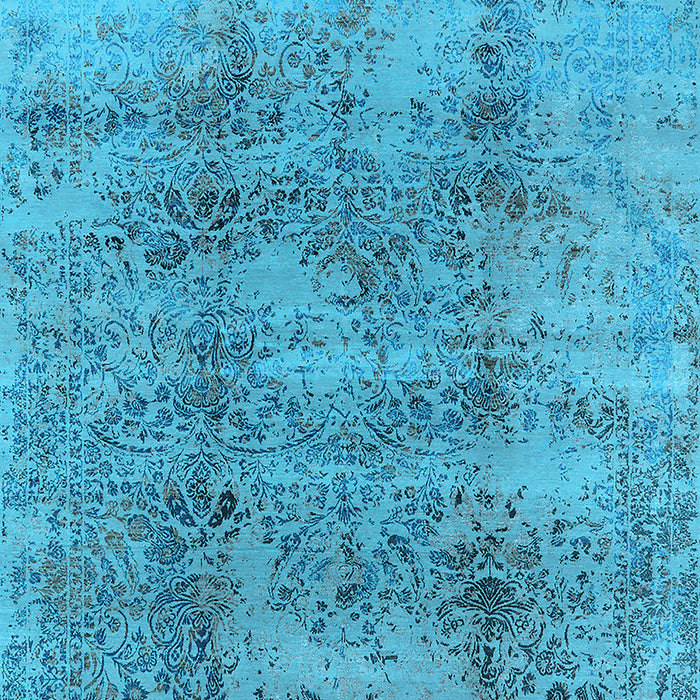Oriental Light Blue Industrial Rug, urb1393lblu