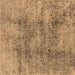 Square Oriental Brown Industrial Rug, urb1393brn