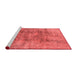 Industrial Red Washable Rugs