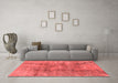 Industrial Red Washable Rugs