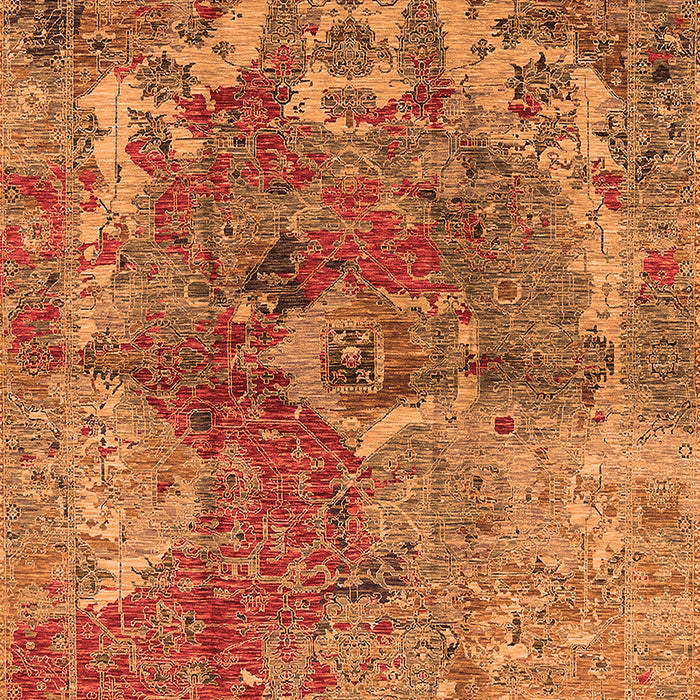 Oriental Orange Industrial Rug, urb1394org
