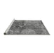 Sideview of Machine Washable Oriental Gray Industrial Rug, wshurb1394gry