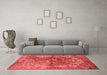 Industrial Red Washable Rugs