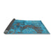 Sideview of Oriental Light Blue Industrial Rug, urb1394lblu