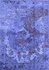 Oriental Blue Industrial Rug, urb1394blu