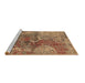 Sideview of Machine Washable Oriental Brown Industrial Rug, wshurb1394brn