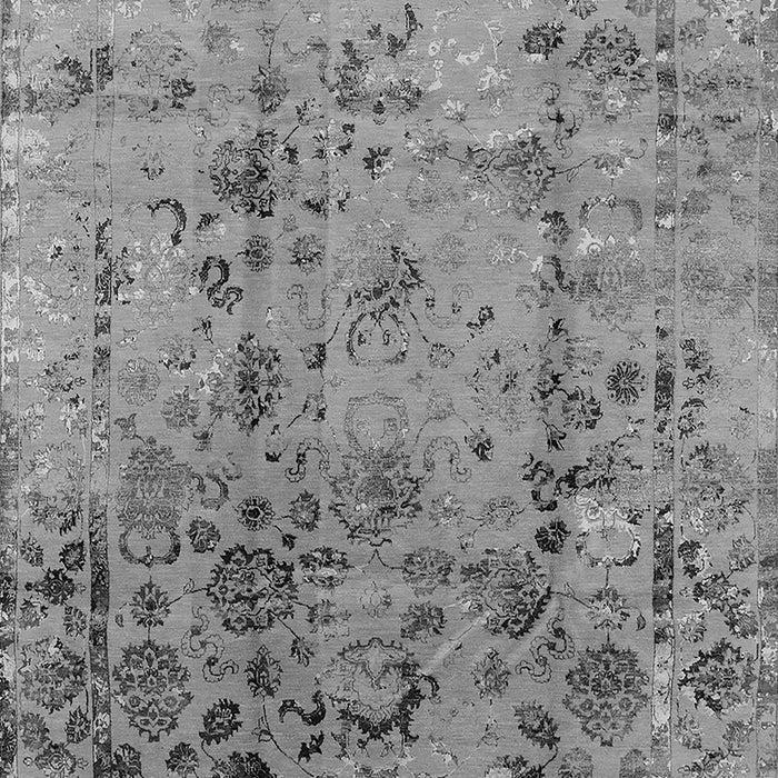 Machine Washable Oriental Gray Industrial Rug, wshurb1395gry