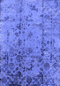 Oriental Blue Industrial Rug, urb1395blu