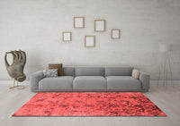 Machine Washable Oriental Red Industrial Rug, wshurb1395red