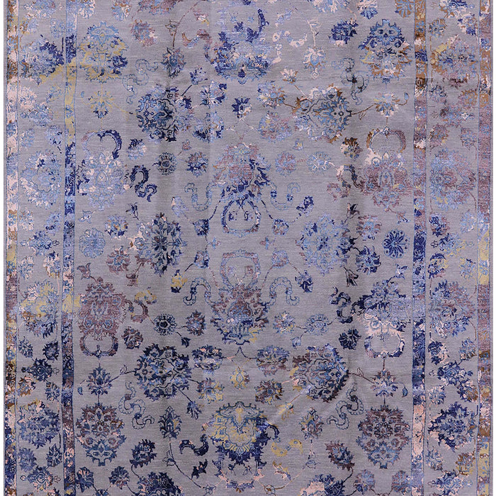 Mid-Century Modern Dark Gray Oriental Rug, urb1395