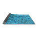 Sideview of Oriental Light Blue Industrial Rug, urb1395lblu