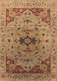 Oriental Brown Industrial Rug, urb1397brn