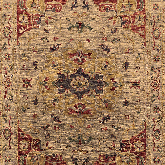 Machine Washable Oriental Brown Industrial Rug, wshurb1397brn