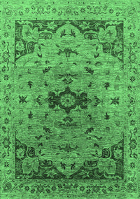 Oriental Emerald Green Industrial Rug, urb1397emgrn